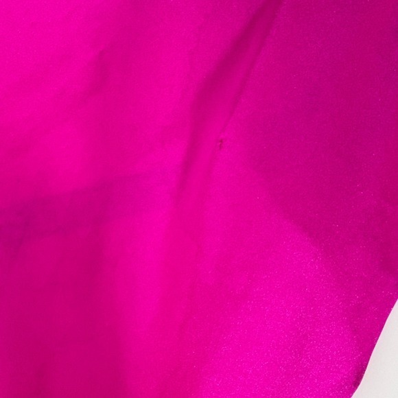 Terani Couture 231P0074 Fuchsia Pink Feather Trim Long Sleeve Gown Dress 6 - Picture 9 of 16